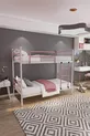 Lit superposé Trend compatible avec matelas Rose clair Métal démontable