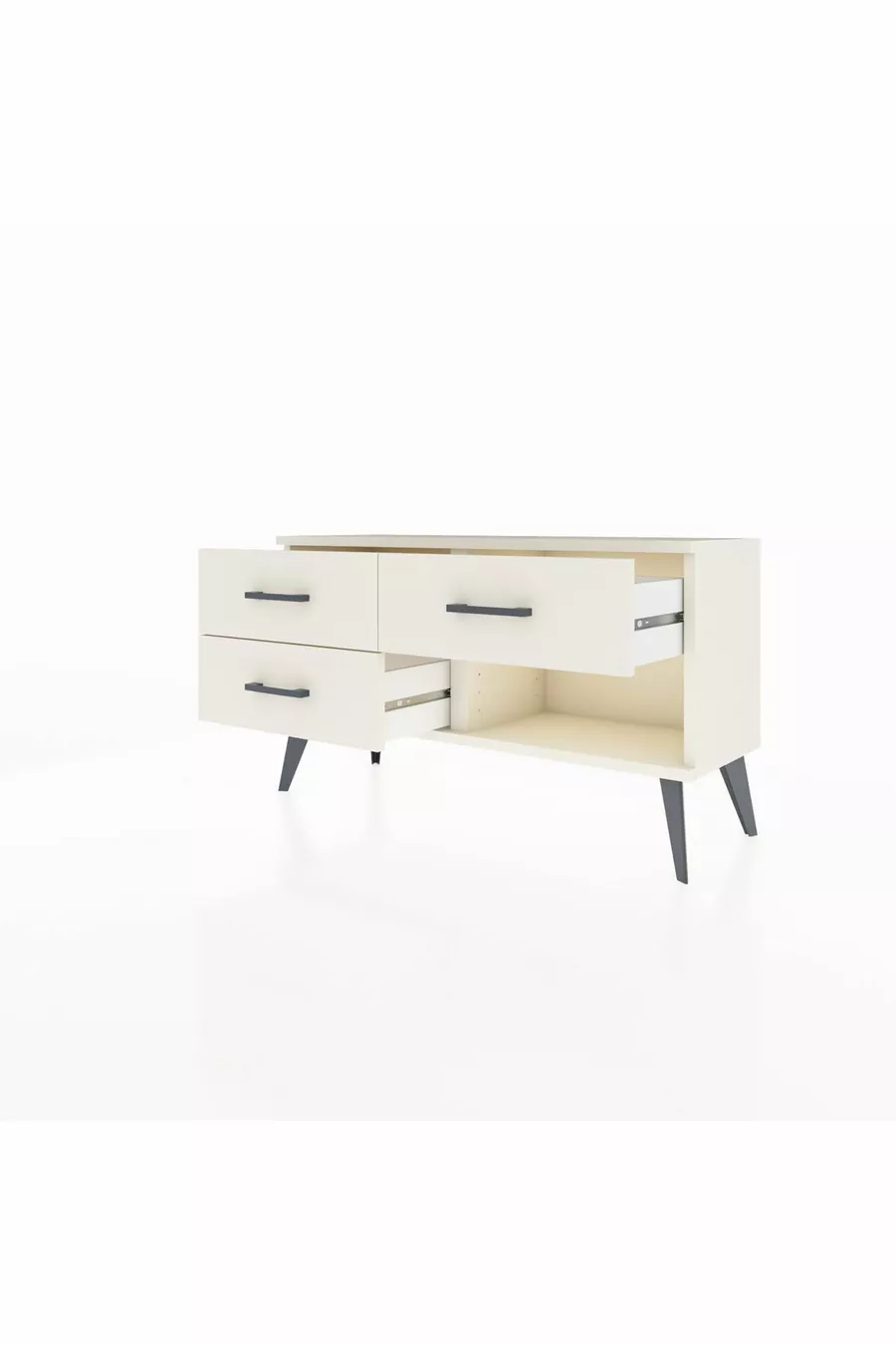 Commode Arges à 3 tiroirs Pierre de lune-Pierres de lune