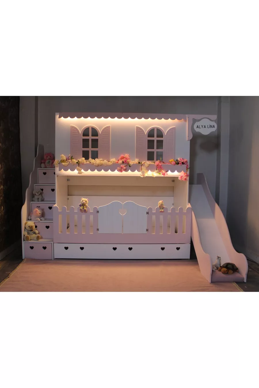 LIT SUPERPOSÉ POUR ENFANT AVEC TOBOGGAN ALAÇATI