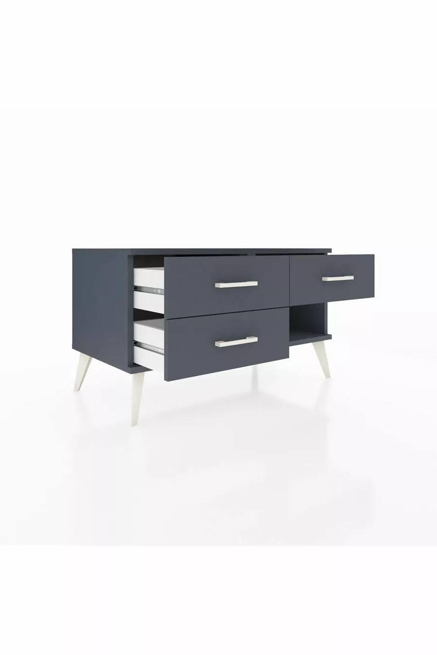Commode Hyperion 3 tiroirs Anthracite-Anthracite