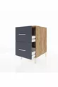 Chevet Kronos 2 tiroirs Pin-Anthracite