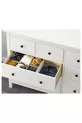 Hemnes, commode à 8 tiroirs, cm, vernis blanc