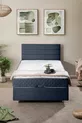 Ensemble de lit Comfort Sofia avec sommier simple et tête de lit Bleu marine
