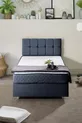 Ensemble de lit Comfort avec sommier et tête de lit simple Berlin, bleu marine