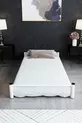 Lit superposé pour bébé avec sommier et matelas, blanc