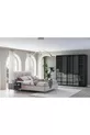 ENSEMBLE DE CHAMBRE PANDOR NOX AVEC PORTES EN VERRE, NOYER FONCÉ, 5 PORTES