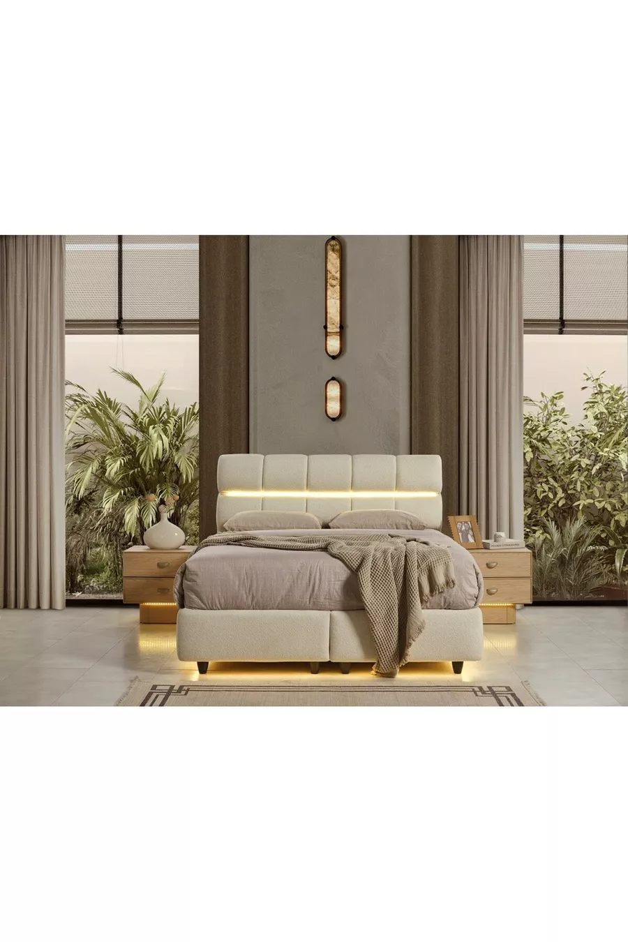 ENSEMBLE DE CHAMBRE À COUCHER MOTTO MDF