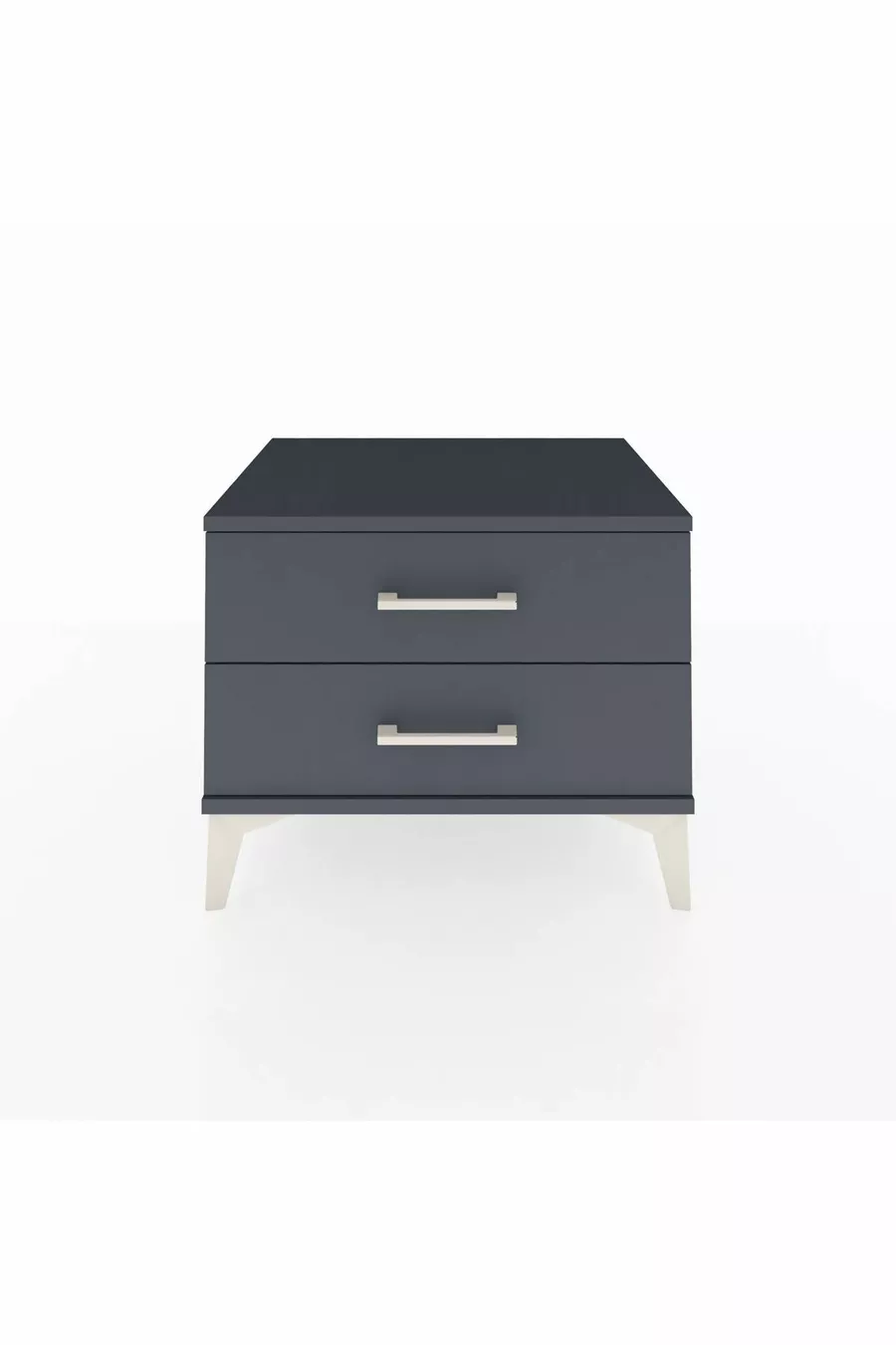 Chevet Hyperion 2 tiroirs Anthracite-Anthracite