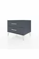 Chevet Hyperion 2 tiroirs Anthracite-Anthracite