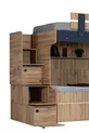Lits superposés, lit superposé Riva + armoire 3 portes + 3 matelas Comfort
