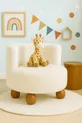 Fauteuil pour enfants en peluche douce Teddy, confortable, couleur crème, pour lire des livres et se détendre