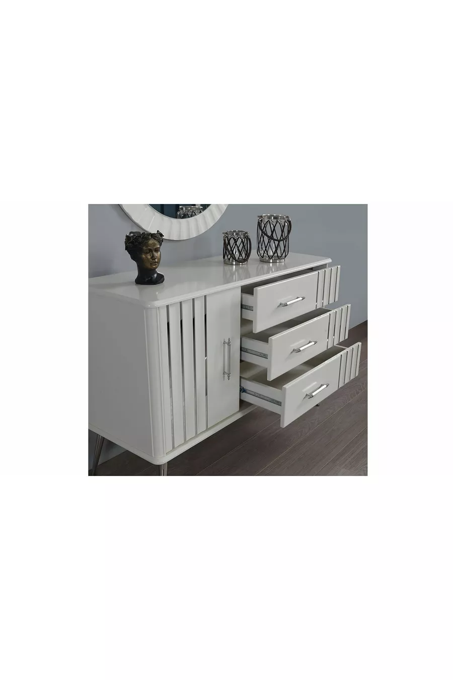 Ensemble de chambre à coucher Erva à base de MDF