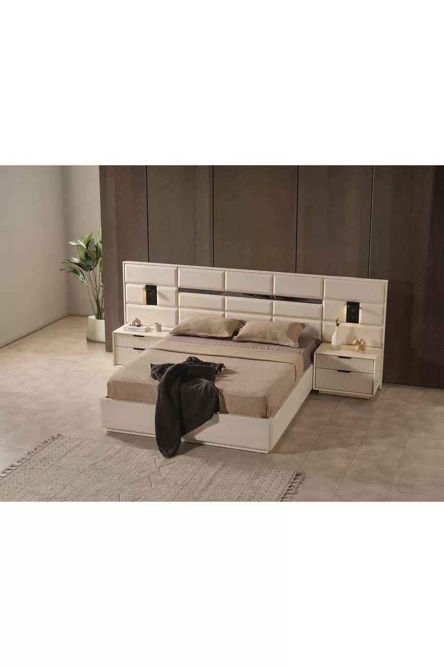 ENSEMBLE DE CHAMBRE À COUCHER LOTUS 6 PORTES