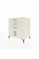 Commode Kronos avec une étagère, 3 tiroirs et 2 portes, Pierre de lune-Pierres de lune