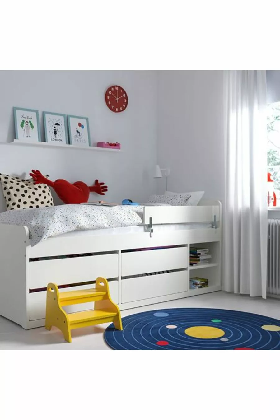 SLAKT/NATTAPA, lit simple, blanc, cm