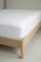 Protège-matelas en coton matelassé, ajustable, bord complet, imperméable, blanc