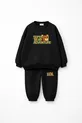 Super Bear Adventure Ensemble de survêtement unisexe pour enfants, oversize avec imprimé Super Bear, sans molleton