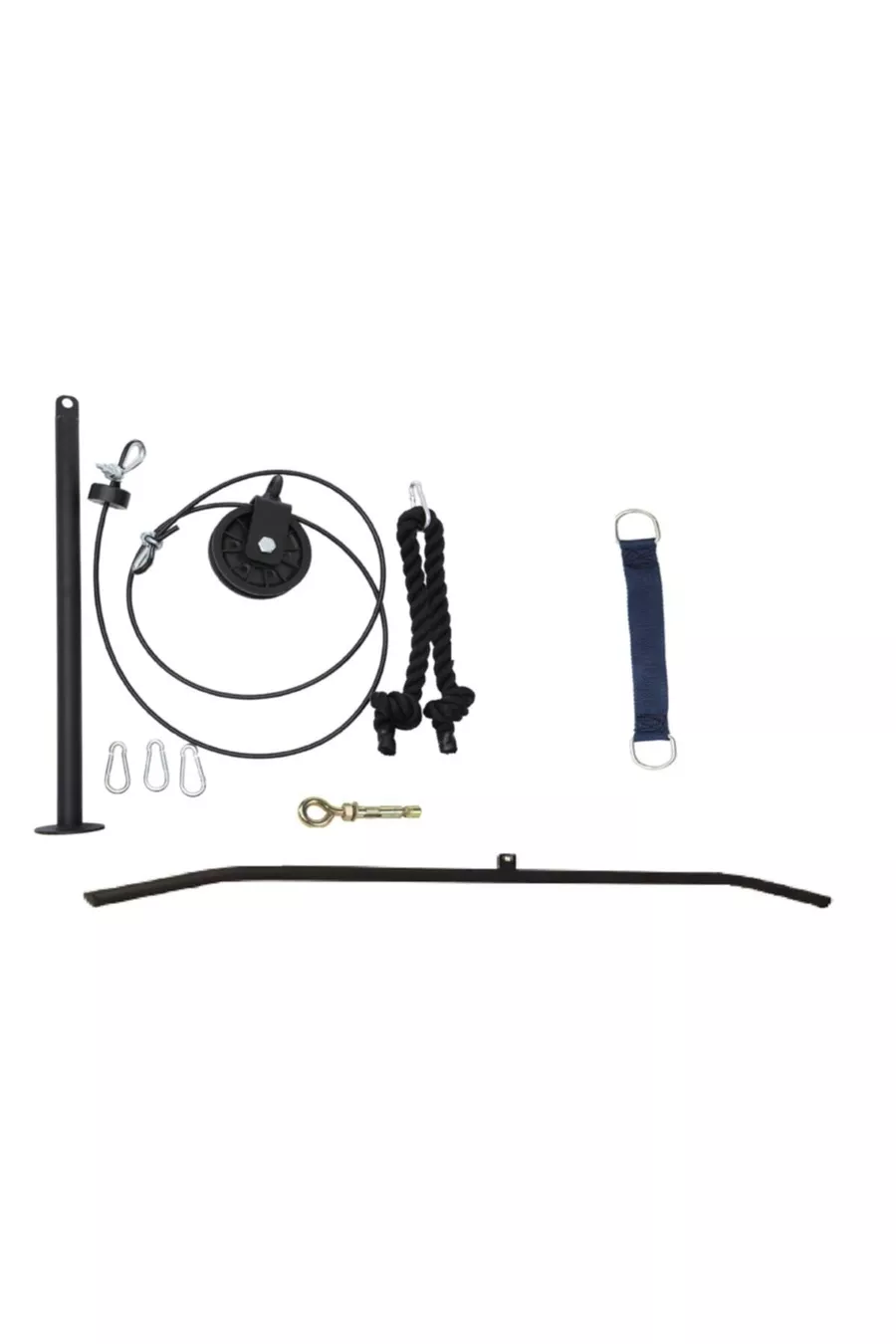 Station de Squat / Banc / Tractions / Poulie pour Ensemble de Fitness