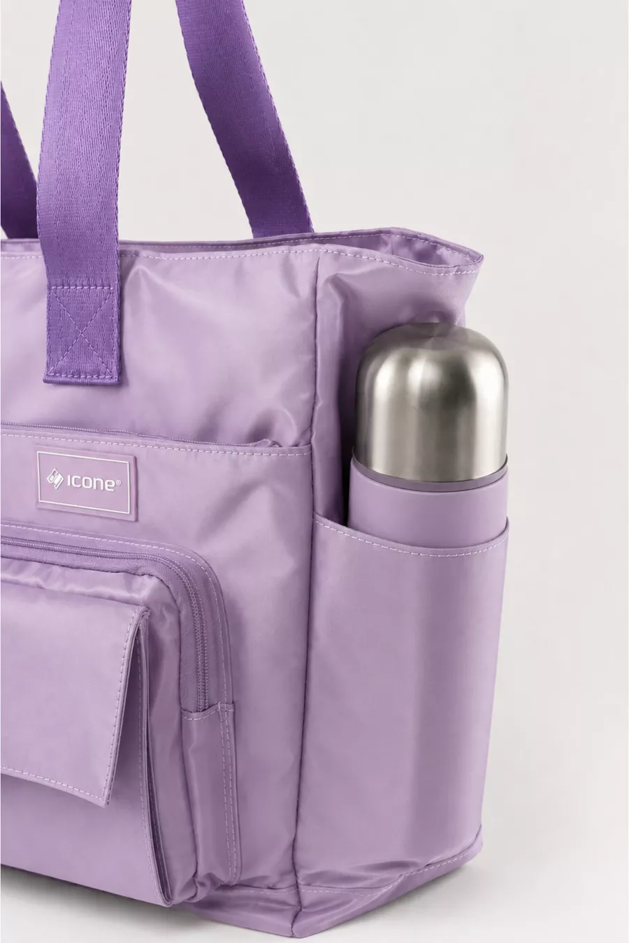 Sac Quotidien Hydrofuge - Compartiment pour Ordinateur Portable, Détails Matelassés, Multi-Poches, Poche pour Biberon, Accessoire de Valise, Sac Maman Violet, Sac de Soins pour Bébé Violet, Sac de Maman