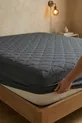 Protège-matelas en coton matelassé, ajustable, bord complet, imperméable, gris