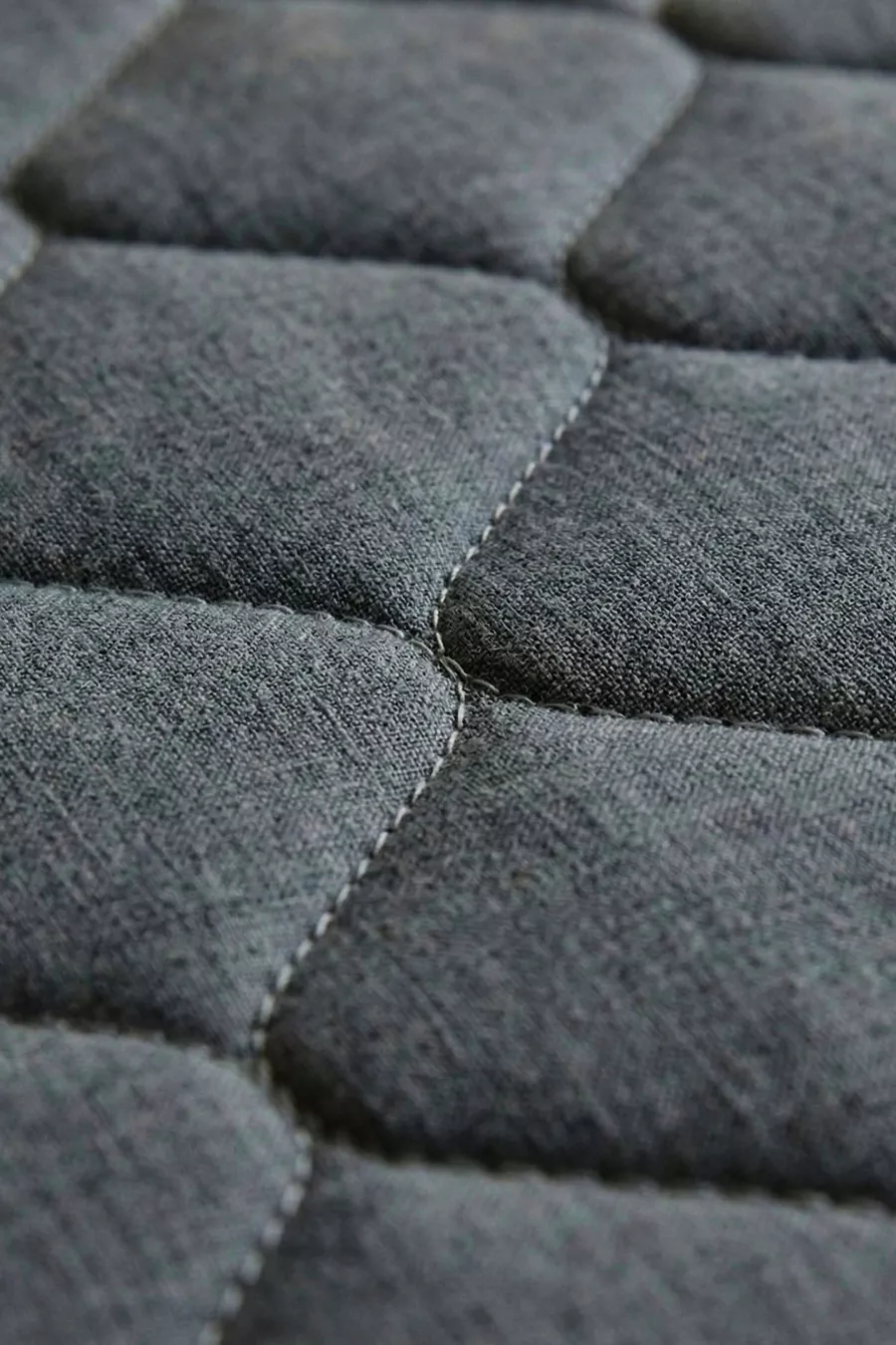 Protège-matelas en coton matelassé, ajustable, bord complet, imperméable, gris