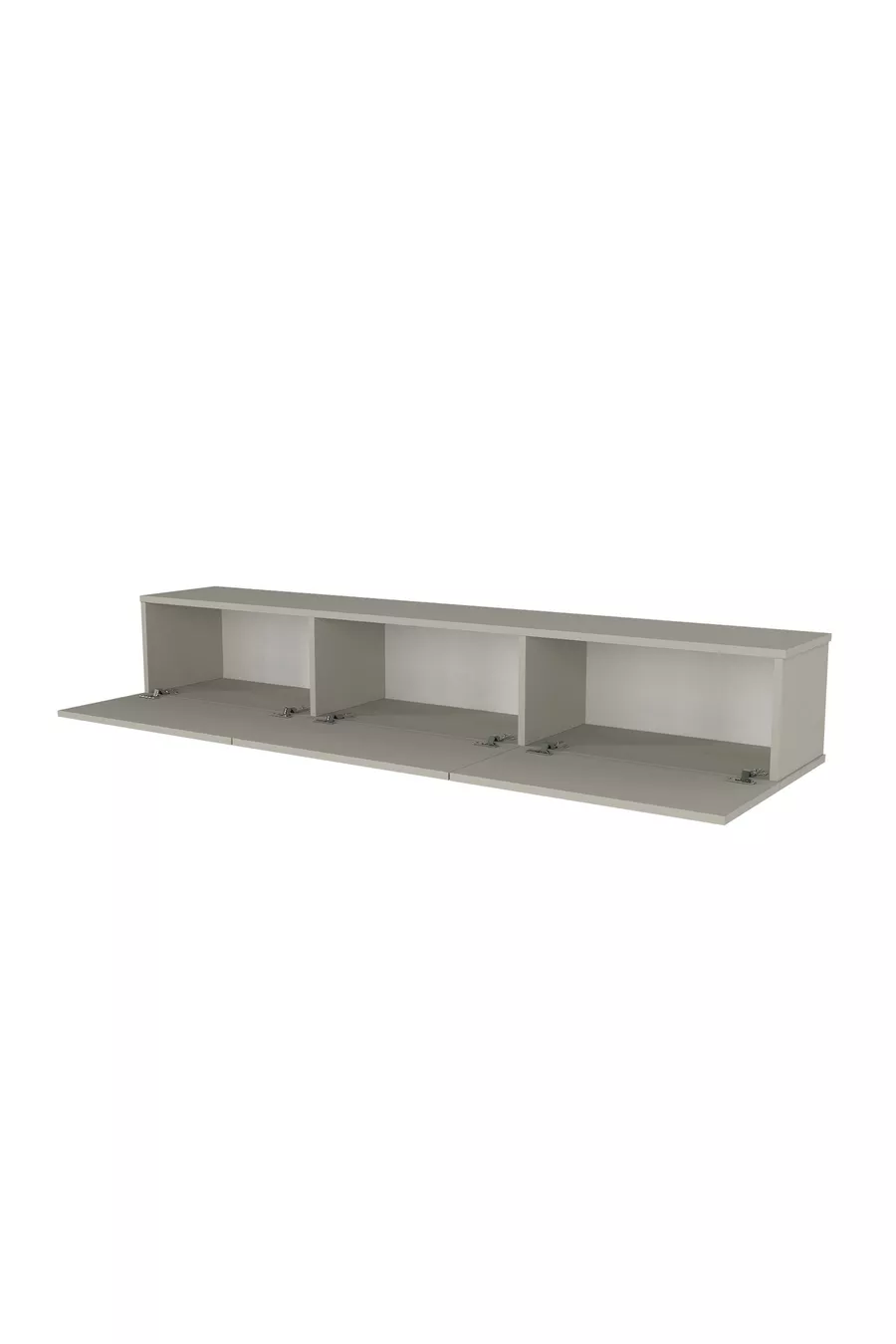 Meuble TV à LED Li  cm - Couleur Sable, Moderne, Large, Design avec Étagères - Table TV | Cercei