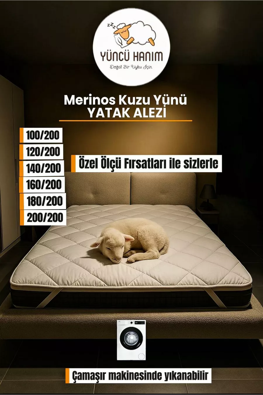 Matelas en Laine d'Agneau Mérinos, Protector de Matelas, Surmatelas ( % LAINE D'AGNEAU MÉRINOS)