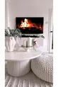 Nare, Table Basse Ronde en Bois Blanc Moderne Nouvelle Génération