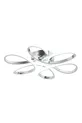 Plafonnier en chrome moderne Alis, lumière blanche pure au plafond, salon, cuisine, chambre à coucher, lustre LED