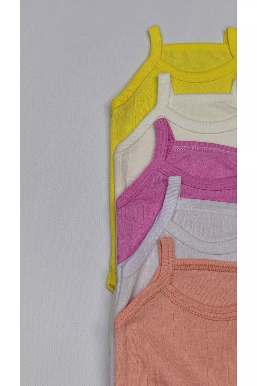 Body pour bébé avec boutons-pression et bretelles en corde de 5 couleurs