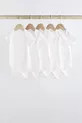 Body pour bébé à manches courtes blanc en coton  % biologique, lot de 5