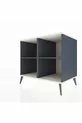 Commode Kronos 2 étagères Anthracite-Gris pierre/Anthracite