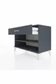 Commode Hyperion à une étagère et un tiroir, anthracite-anthracite