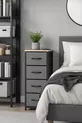 Commode à 4 tiroirs Organisateur pour chambre à coucher Organisateur pour enfants Armoire à jouets en cuir avec tiroirs