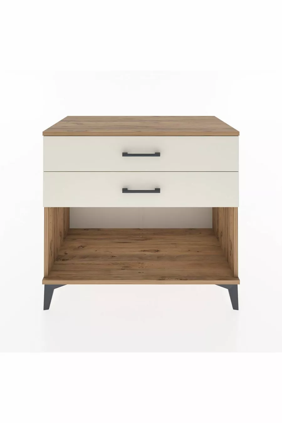 Commode Hyperion 2 tiroirs Pin-Ambre
