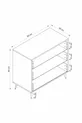 Commode Kale Pandor Blanc/Blanc