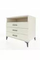 Commode Kronos à une étagère et 3 tiroirs en pierre de lune