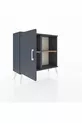 Commode Arges avec 2 étagères et 1 porte Anthracite-Anthracite/Sapin