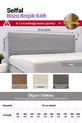 Housse de Tête de Lit pour Lit - Tissu Matelassé en Poil de Poney (Options de Taille)