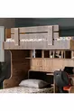 Lits superposés, Lit superposé naturel avec bureau et 2 matelas confort