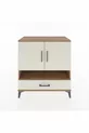 Commode Hyperion 4 étagères, 1 tiroir, 2 portes, pin-jaspe