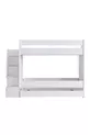 Lit superposé, Lit superposé pour enfant Martin - Blanc 1 matelas confort