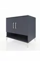 Commode Kronos 2 étagères 2 portes Anthracite-Anthracite