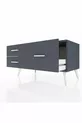 Commode Hyperion 3 étagères Anthracite-Anthracite