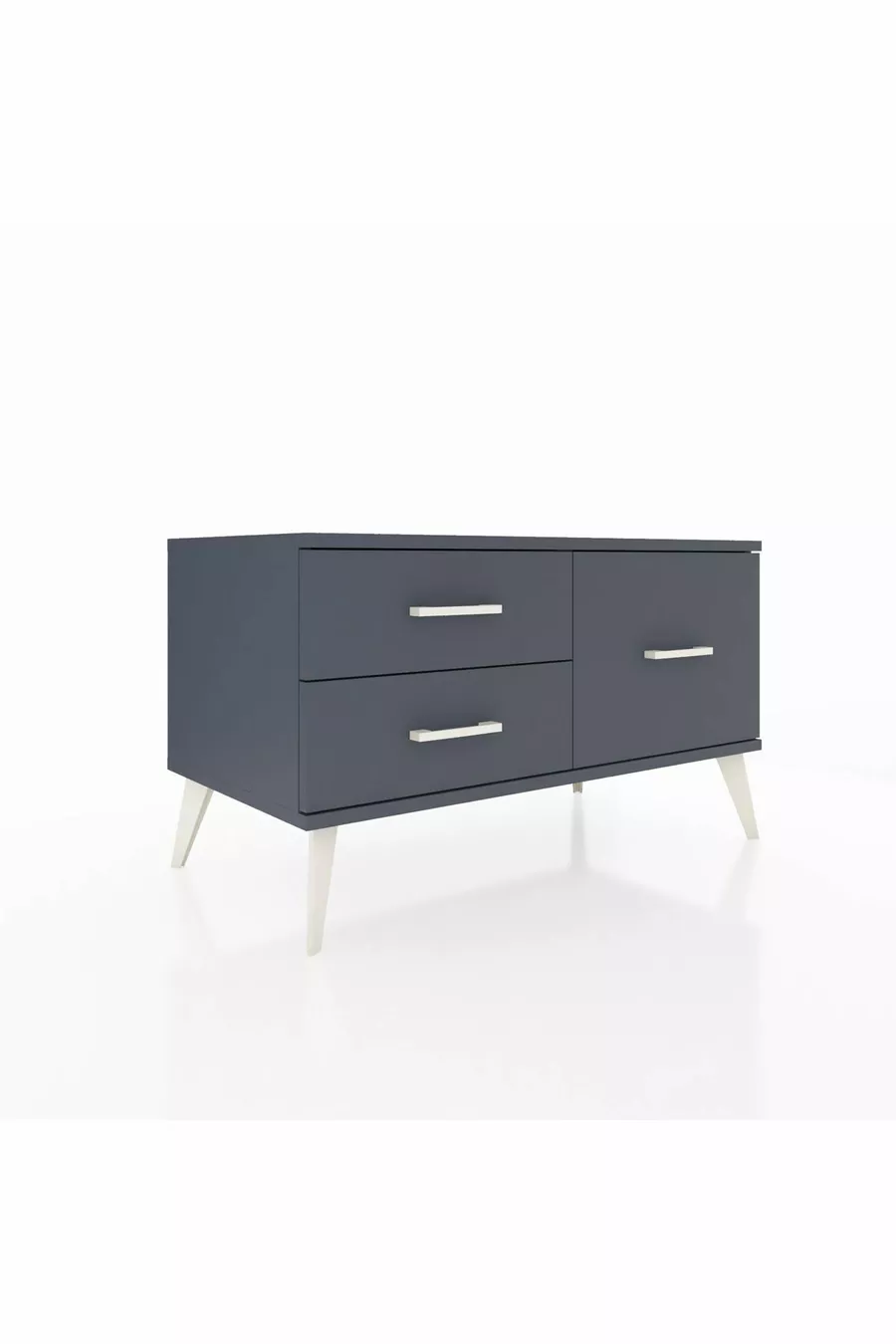 Commode Hyperion 3 étagères Anthracite-Anthracite