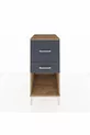 Chevet Kronos 2 tiroirs Pin-Anthracite