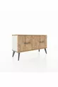 Commode Arges à 2 tiroirs Pierre de lune-Pin