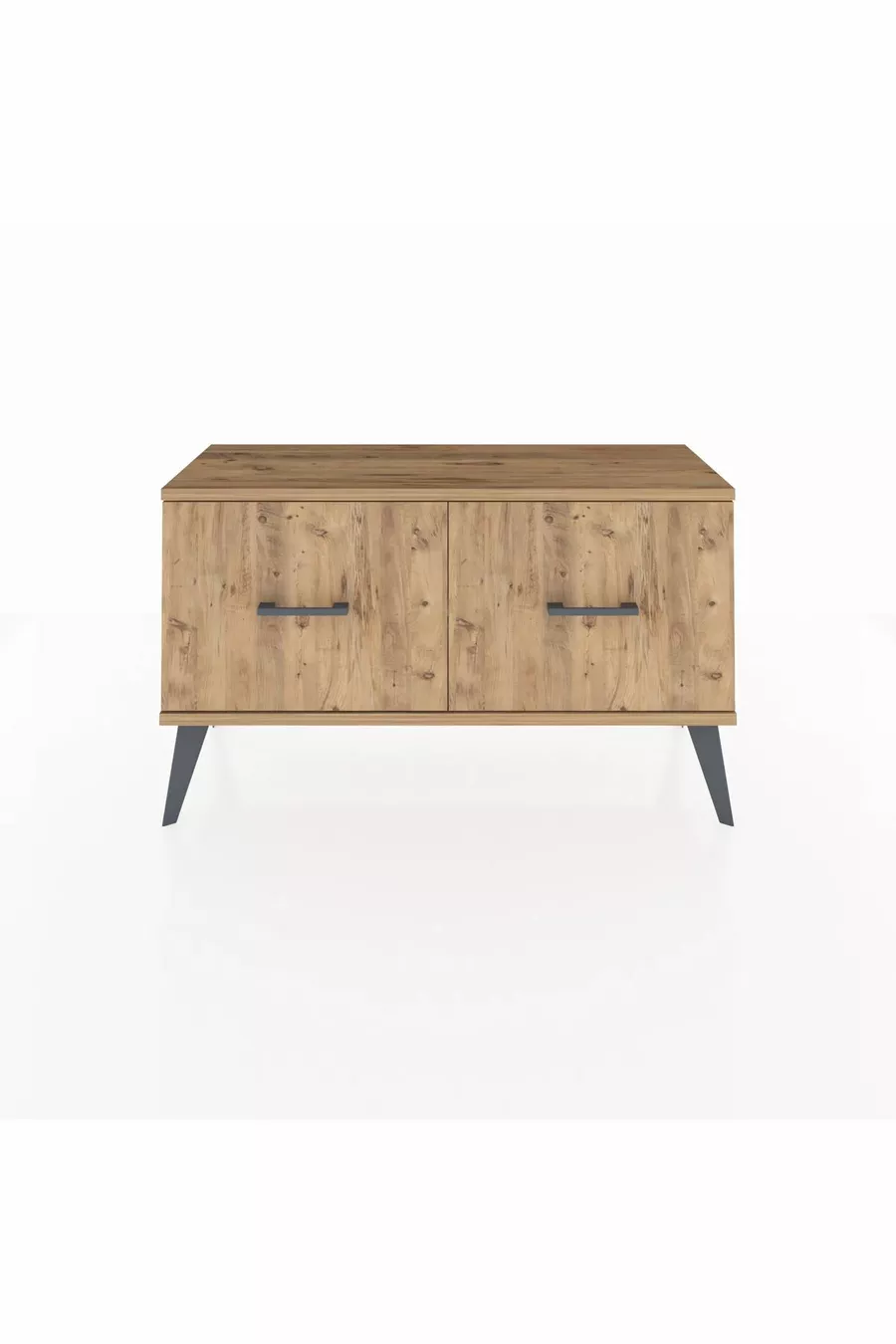 Commode Arges à 2 tiroirs Pierre de lune-Pin