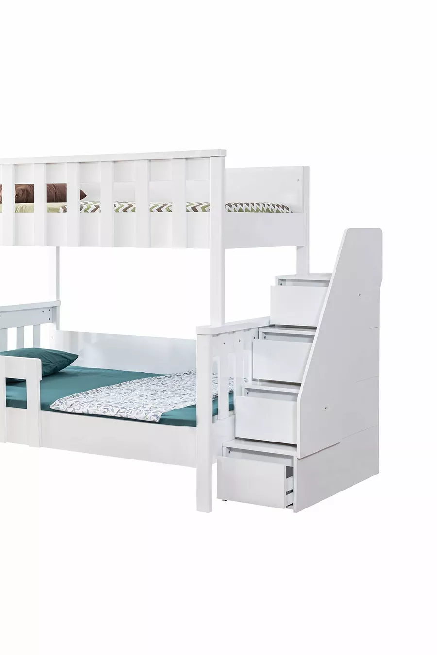 Lit superposé, Ranza Diva MDF Profil Séparable - Blanc