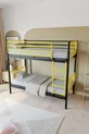 Lits superposés en métal premium Mix Compatible avec matelas Jaune Séparable Lit superposé